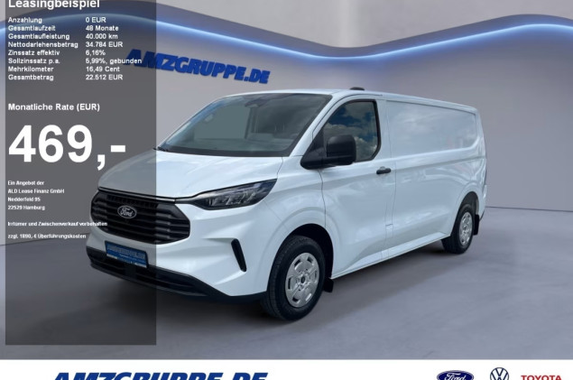 Ford Transit Custom FT320 L2 Trend 5J.*Gar. AHK+Laderaumschutzpak