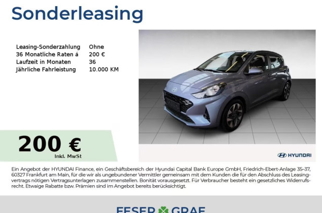 Hyundai i10 TREND NAVI SHZ LHZ CARPLAY LED-TFL KLIMA