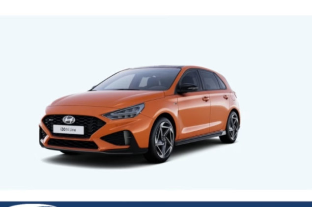 Hyundai i30 N Line X MY26 *Gewerbekracher* 150PS Automatik Panorama-Dach jupiter orange