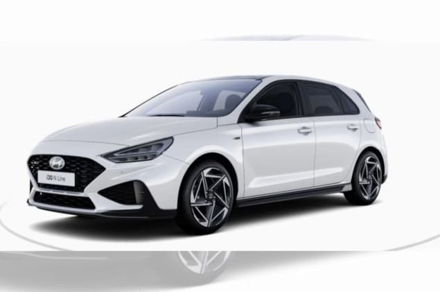 Hyundai i30 NlineX 7DCT  GEWERBLICH   SOFORT VERFÜGBAR  150ps Panodach Adapt. Tempomat Navi Kamera SHZ