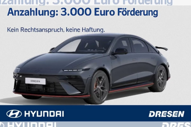 Hyundai IONIQ 6 N ️**3.000€ Förderung** ️ | Matrix-LED I 20Felgen I Navi I Sitzheizung I Wärmepumpe I