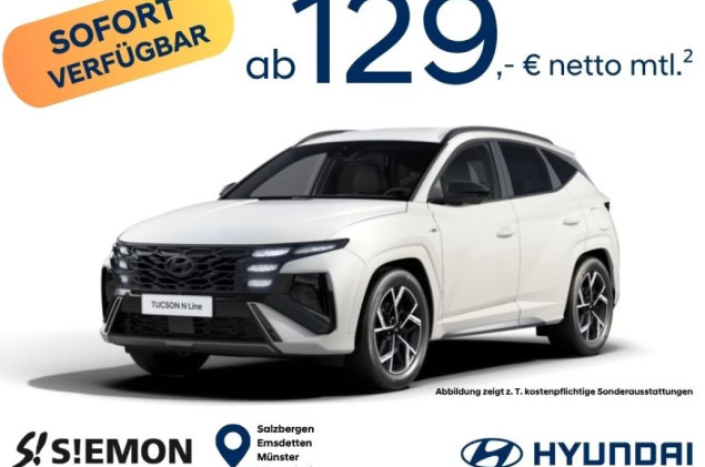 Hyundai TUCSON N-Line  ️ 1.6 T-GDI  ️ 110 kW  ️ MY26  ️ 7-Gang-DCT  ️ sofort verfügbar  ️ Gewerbekundenangebot