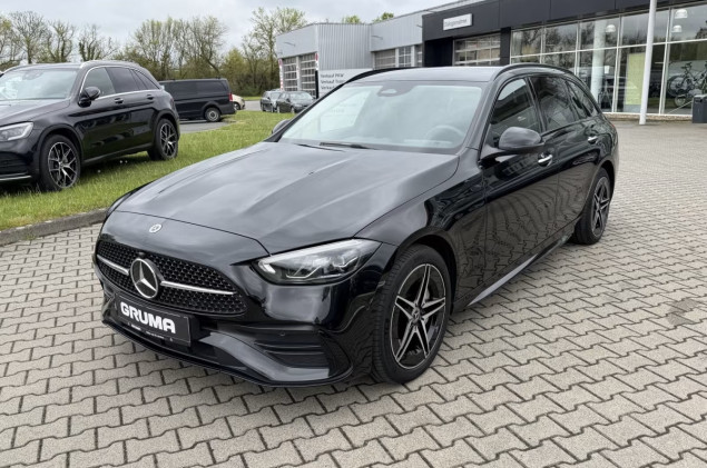 Mercedes-Benz C 300 e T-Modell mit 0,5% Versteuerung+AMG+Night+Keyless+LED+AHK+2 Jahre Garantie