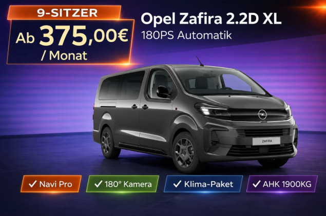 Opel Zafira Edition 2.2D XL 180PS 9-Sitzer|AHK|Navi|Kamera|LED