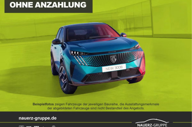 Peugeot 3008 Sonderleasing - Allure LED-Scheinwerfer•Keyless-System•Rückfahrkamera