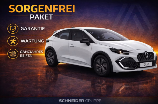 Renault Clio inkl. Wartung und Allwetterreifen    Evolution Full Hybrid E-Tech 160
