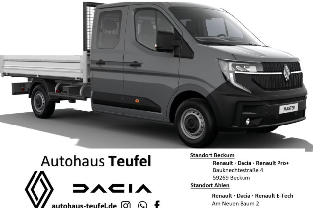 Renault Master FWD Fgst. Pritsche Doka L3H1 3,5t Blue dCi170 AT