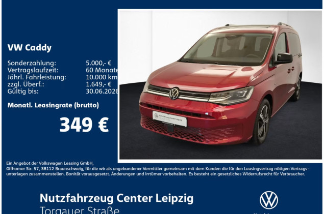 Volkswagen Caddy ENERGY 2.0 l TDI Preisvorteil 6137€