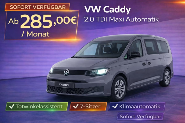 Volkswagen Caddy Maxi TDI DSG 7-Sitzer Winterpaket|ACC|Kamera|Sofort Verfügbar!