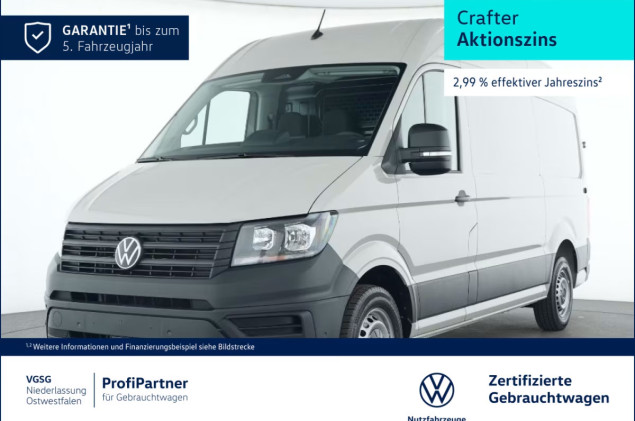 Volkswagen Crafter Kasten Mittel AHK RearView PDC Bluetooth