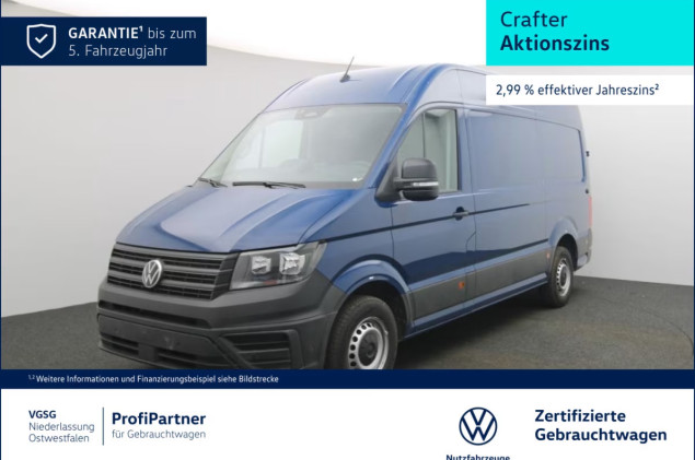 Volkswagen Crafter Kasten Mittel AHK RearView PDC Navi Euro6