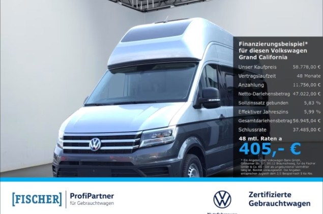Volkswagen Grand California 600 2.0TDI Fahrradtr. Solar Navi LED