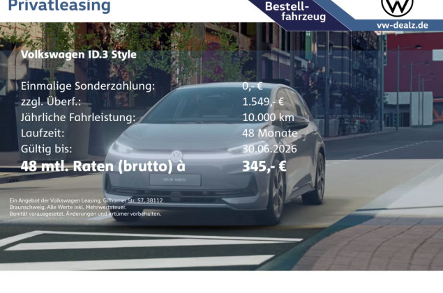 Volkswagen ID.3 NEO Style Klima NAVI ACC PDC DAB LED Kamera