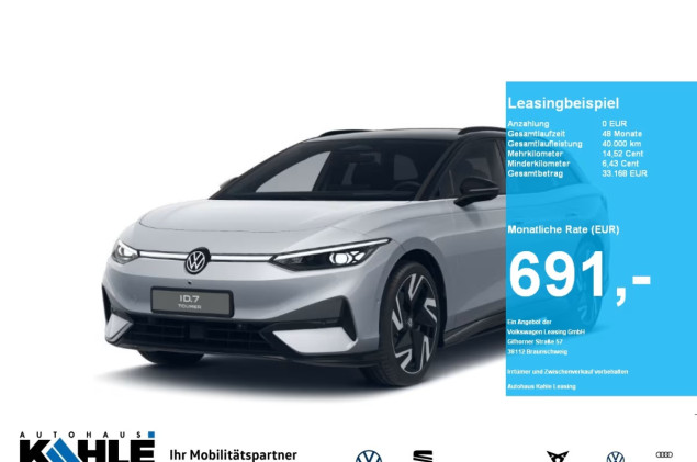 Volkswagen ID.7 Tourer Pro 77 kWh CarPlay Black Matrix CCS