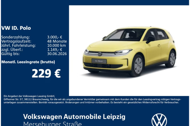 Volkswagen ID.Polo Life 1-Gang-Automatik