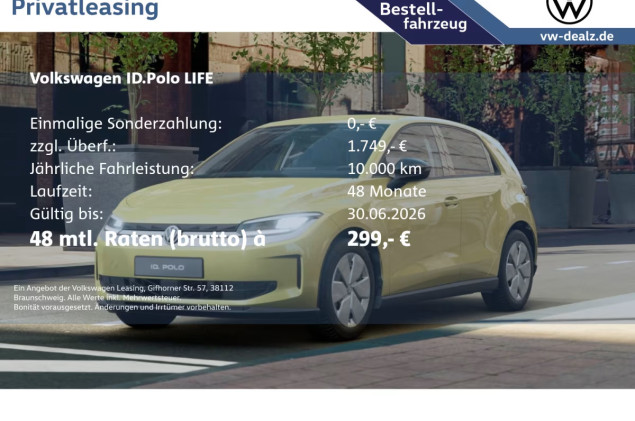 Volkswagen ID.Polo Life Klima LED PDC DAB ACC Bluetooth