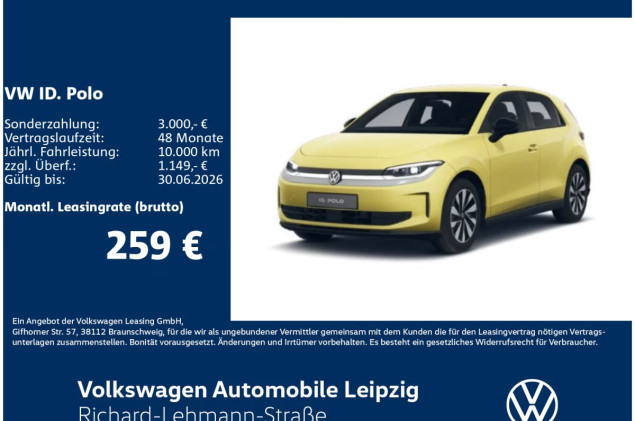 Volkswagen ID.Polo Style 1-Gang-Automatik