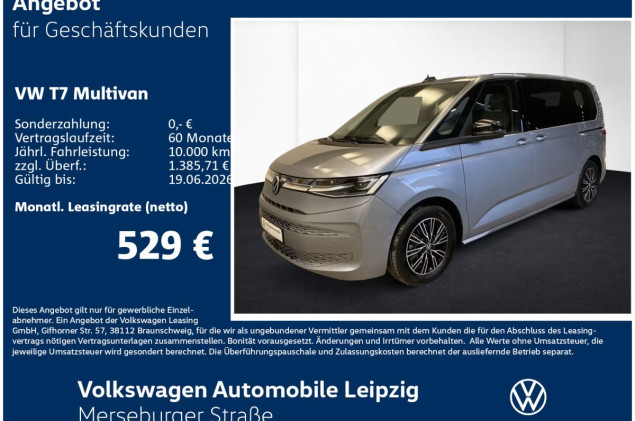 Volkswagen Multivan ENERGY TSI Preisvorteil 15966 €