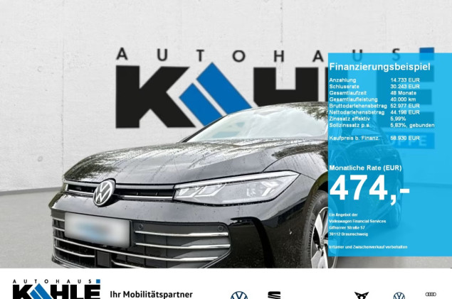 Volkswagen Passat 1.5 eHybrid DSG Business SOFORT VERFÜGBAR Premium AHK GJR IQ.DRIVE