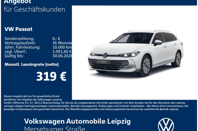 Volkswagen Passat Business 1.5 TSI eHybrid