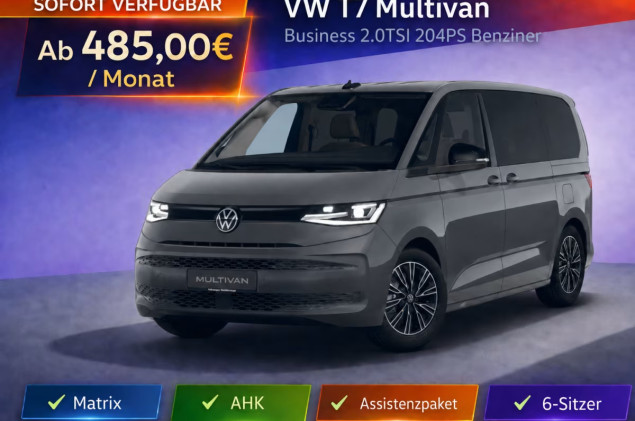 Volkswagen T7 Multivan 204PS TSI Business IQ.Light|ACC|AHK|Assis-Paket