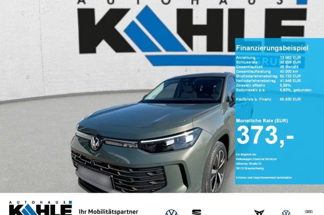 Volkswagen Tayron 2.0 TDI DSG Elegance SOFORT VERFÜGBAR AHK LM-Catania Winterräder IQ.Light Navi