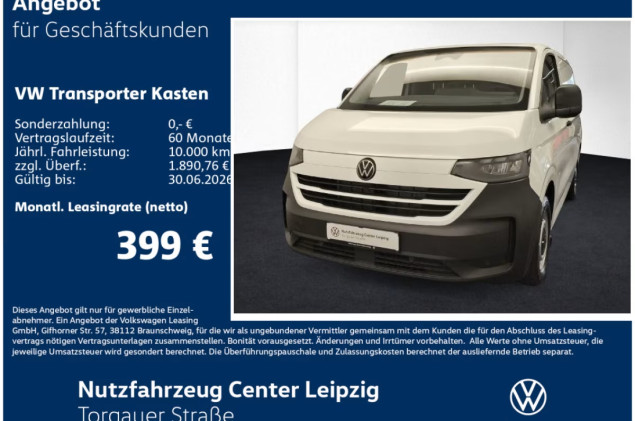 Volkswagen Transporter Kasten 4M Preisvorteil 13869€